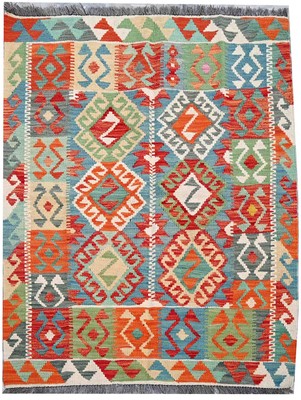 Tash 148x102 cm Vintage Türkische Handarbeit Afghan Modern Wollteppich Kelim Rug