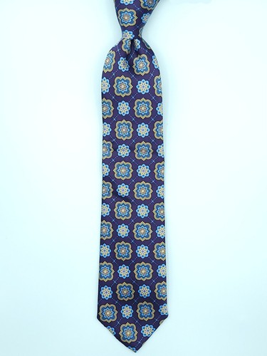 JOS A BANK Executive Collection 100% Silk Necktie, Floral Pattern, Color Blue. - Picture 2 of 11