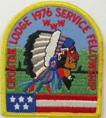 Croatan Lodge 117 1976 Service Fellowship YEL Bdr East Carolina NC