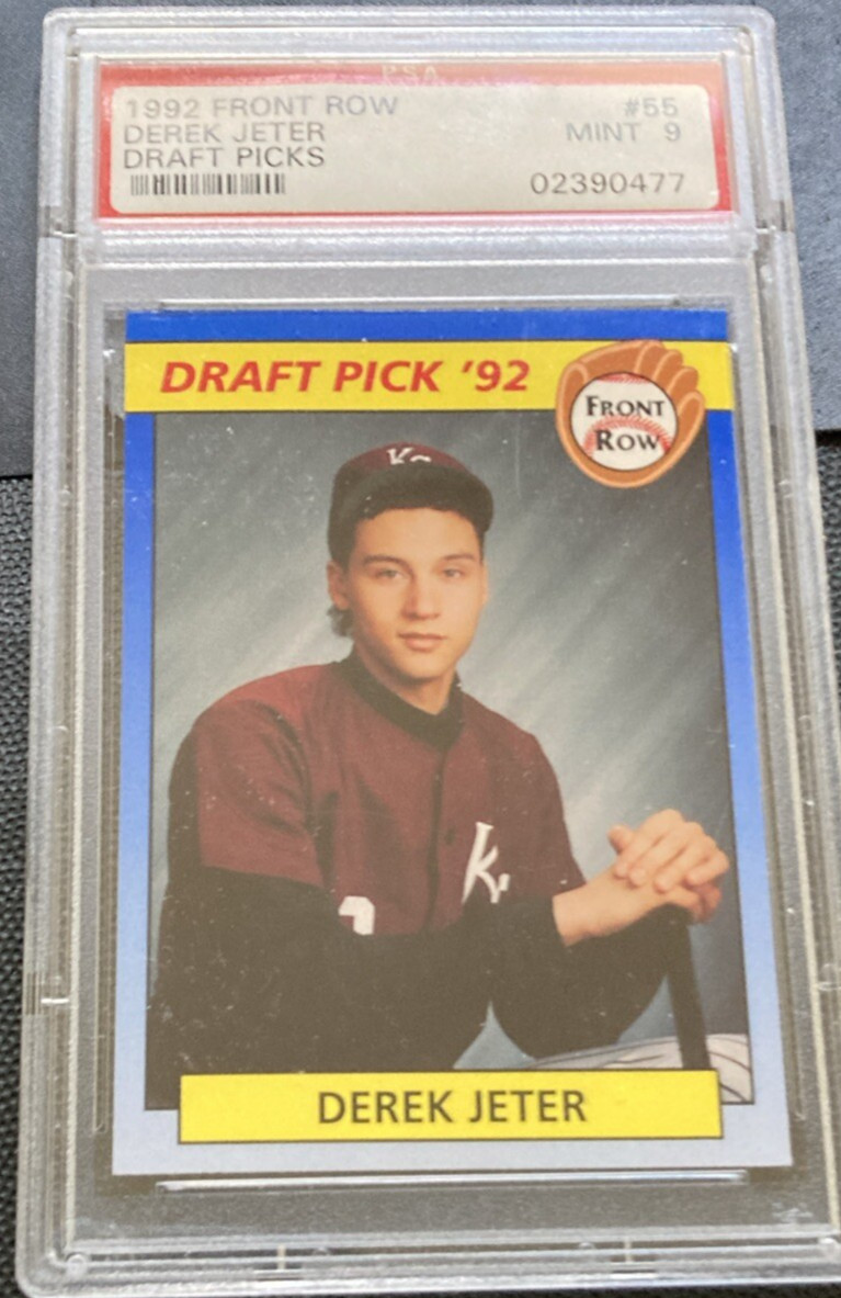 1992 Front Row Draft Picks #55 DEREK JETER PSA 9 Mint NY Yankees HOF CHEAP