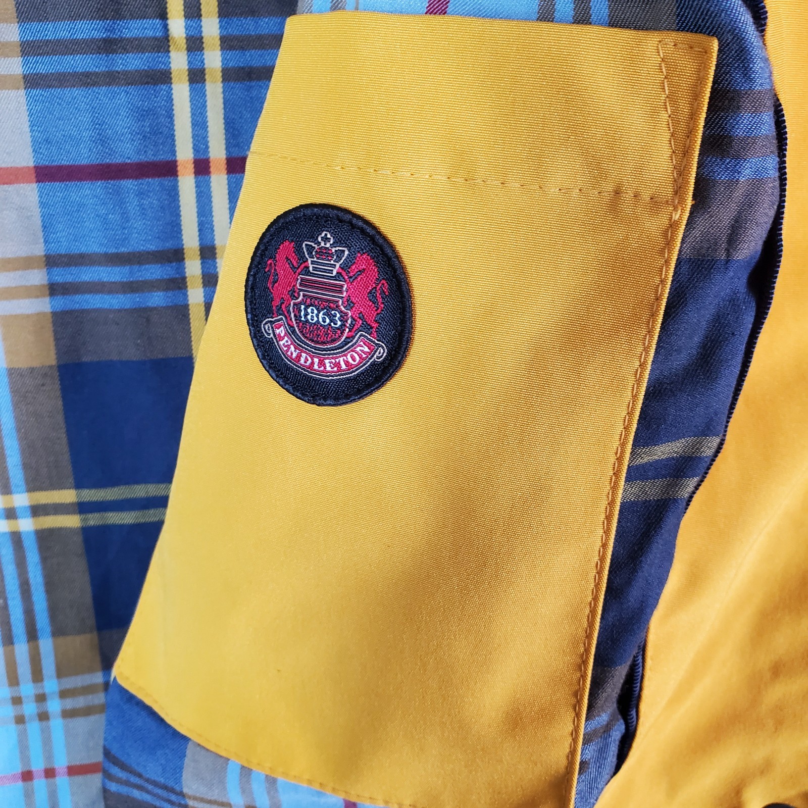 Pendleton Women's Rain Jacket Yellow Size Medium … - image 3