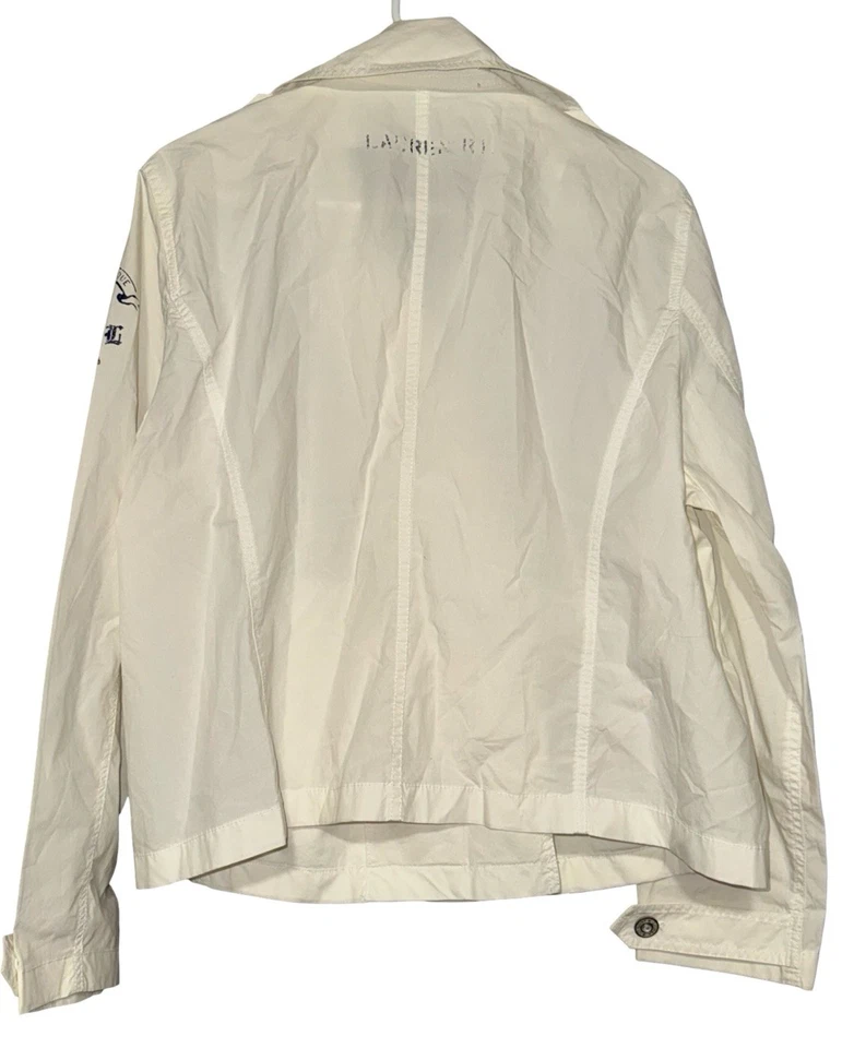 Chaqueta Náutica Ralph Lauren Mujer Talla XL Blanco Chaquetón Corona Ancla Foto 3 de 4