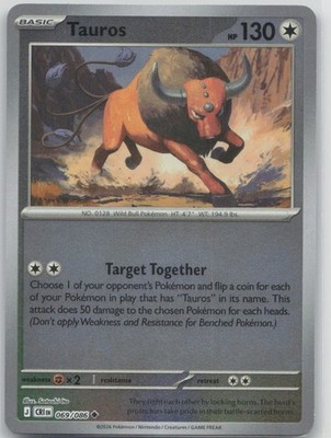 Tauros 069/086 Reverse Holo CRI NM English