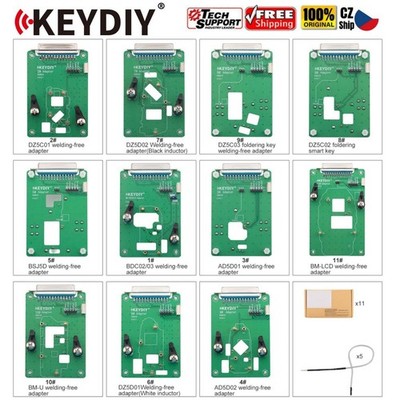 KEYDIY Clamp Adapter Boards Kits 11PCS DZ5C01/ADSD01/BSJ5D Work for KD-X4,KD MAX