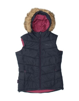 Mountain Warehouse wattierte Damenweste mit Kapuze UK 10 Small marineblau CM12
