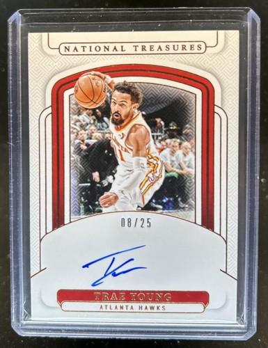 2024-25 Panini National Treasures Trae Young Signatures Bronze Auto #/25 Hawks