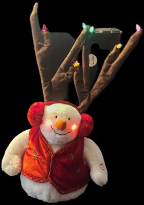 Snowman with Antlers Animated Dan Dee Collector's Choice