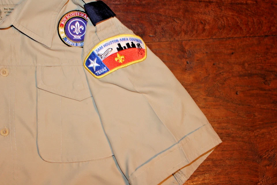 Boy Scouts of America BSA Camisa Juvenil Tostada X-Grande, XL Ventilada Poli Microfibra Suave Foto 2 de 4