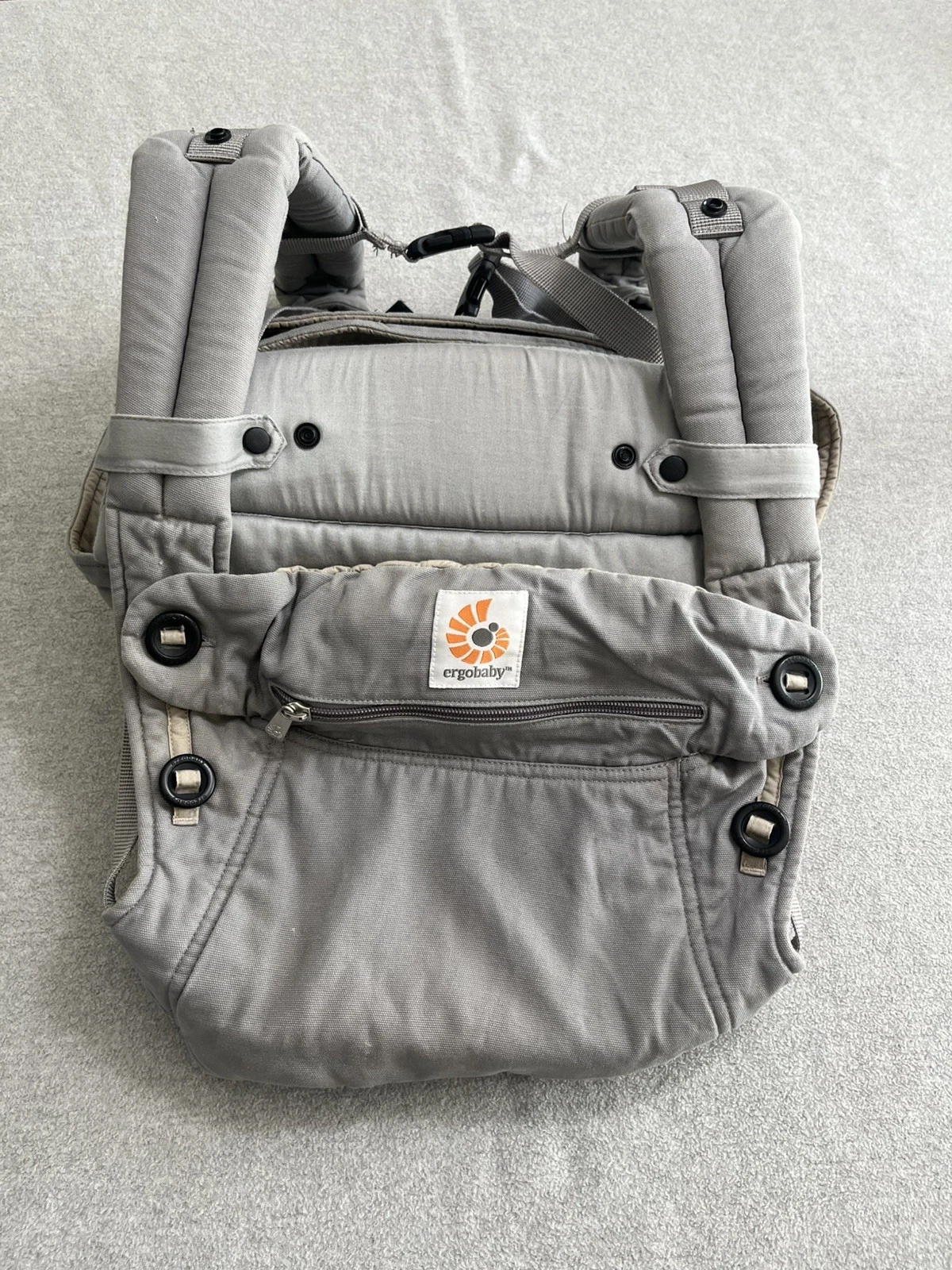 Ergobaby Performance Collection Tan & Grey Ergo Infant Baby Carrier