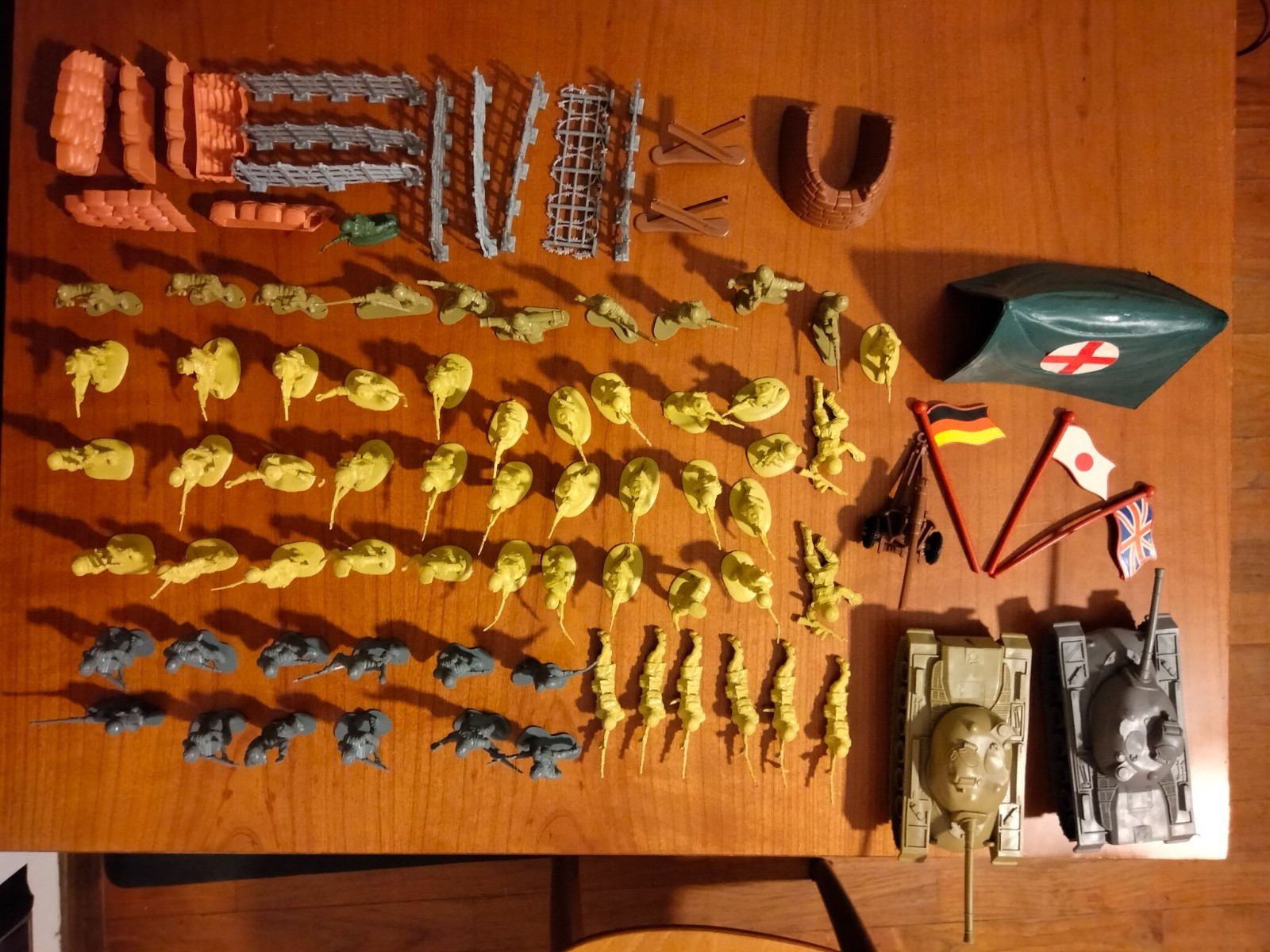 Lotto Soldatini Plastica Vintage 1:32 Anni 70/80 Militari Carri Armati