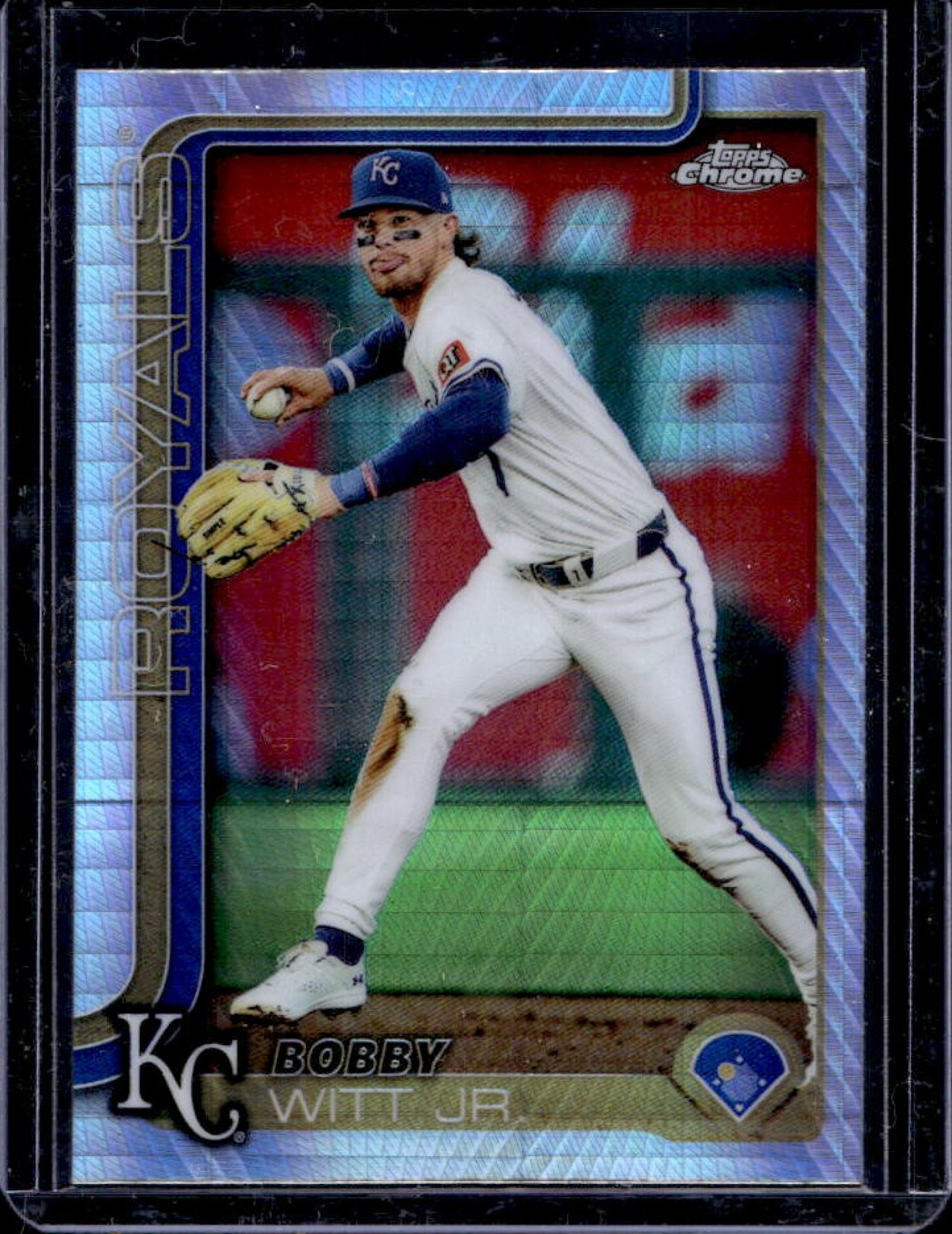2025 Topps Chrome Bobby Witt Jr. Prism Refractor #93 Royals