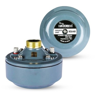 5 Core Compression Driver 2'' Horn Tweeter 600W Titanium Diaphragm 16 Ohms 18 TPI