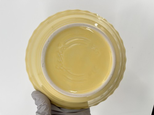 Fiesta Yellow 15pc Dinnerware Set Bowl Plate Mug Butter Tray Shaker Post-86 USA - Picture 4 of 21