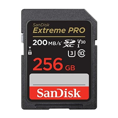 Genuine SanDisk SD Card 256GB SDXC Class 10 UHS-I V30 Read Speed up to 200MB/s