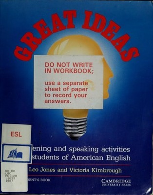 Great Ideas Student's book: Listening and Speaking Activities for Students of Am