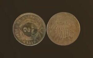 USA 1864 Two Cent Piece Coin 2c Circulated