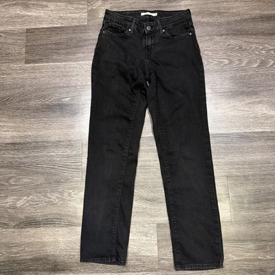 Levi s 712 Slim Jeans Black Straight Women s 26