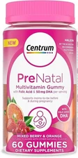 Centrum Prenatal Vitamin Gummies for Morning Sickness Relief, Citrus Ginger...