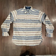 Vintage Pendleton Shirt Mens XL Long High Grade Wool Western Stripe Button 90s