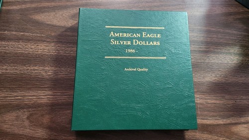 Littleton Custom American Eagle Silver Dollars 1986-2014W Coin Album (No Coins)
