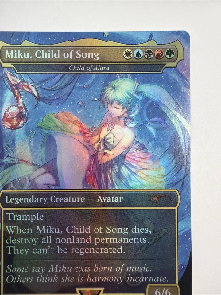 Miku, Child of Song - Child of Alara (Rainbow Foil) Secret Lair Drop Foil - Image 3 of 4