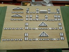 74 Bayko compatible Fayko 3D printed Tudor boarded bricks for Detached house