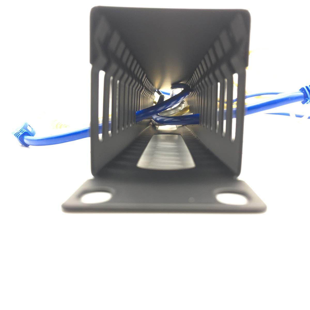 2 Pack 1U 19 Inch Cable Manager Horizontal Rack Mount 24 Slot Metal Finger Du... thumbnail 6