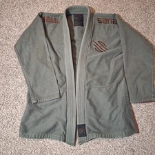 Sanabul Essentials GI Olive Green Jiu Jitsu Uniform (Jacket ONLY) Size A2