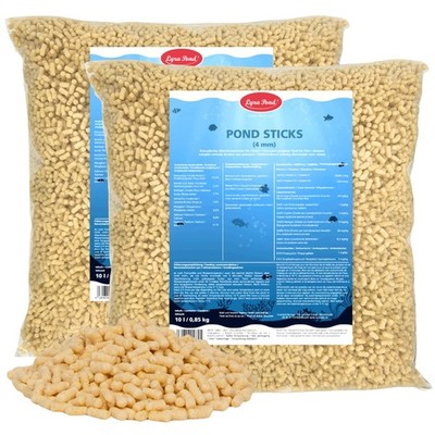 2 x 10 L (1,7 kg) Pond Sticks Teichfutter Fischfutter Fische Futter Lyra Pond 