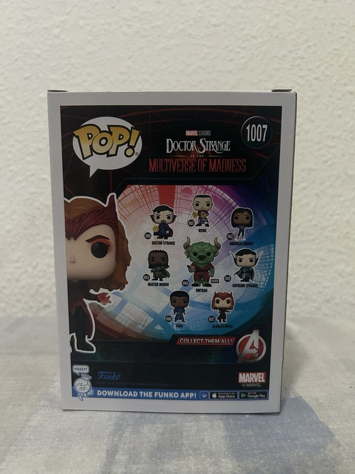Funko Pop Scarlet Witch Glow in the dark Doctor Strange Marvel 1007 Exclusive - Imagen 2 de 4