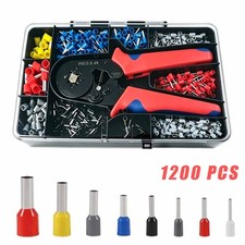 1200Pcs Assortment Insulated Electrical Wire Connectors Crimp Terminals Kit