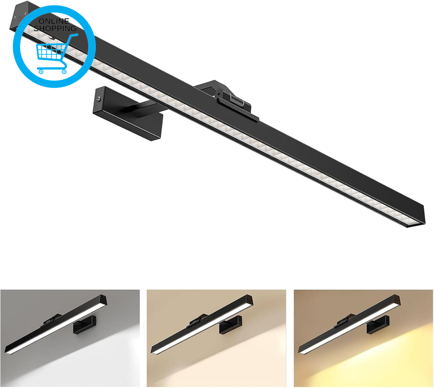 Wireless Picture Light LED Rechargeable Picture Light with Remote Control Batter