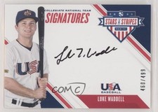 2020 Panini USA Baseball Stars & Stripes 460/499 Luke Waddell #CNTLW Auto rp9