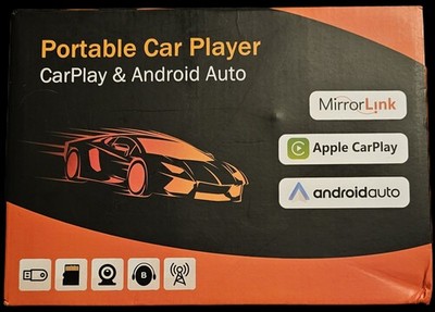 7-in Portable Car Player Wired+Wifi. Touch Screen. Android Or Apple Bluetooth.