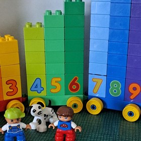 LEGO 10558 - Duplo, Train - Number Train - with over 50 additional bricks