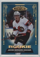 2021-22 Upper Deck Stature Rookies Blue 21/35 Jacob Bernard-Docker #182 1h39