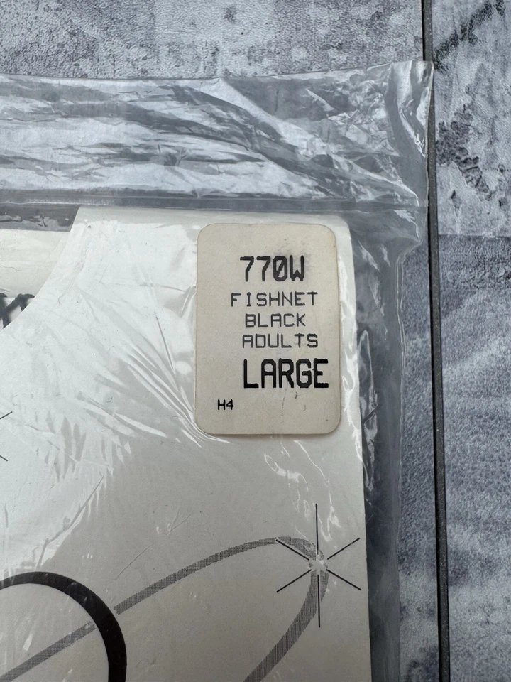 Pantimedias vintage Freed Of London Fishnet negras talla grande Foto 2 de 4