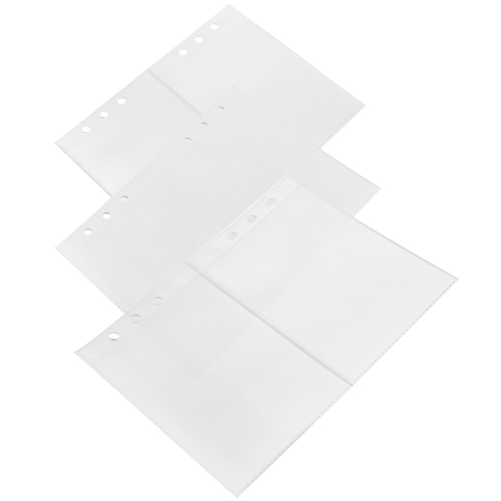 3 Books of Photo Album Looseleaf Pages Folder Binder Pages Clear Card