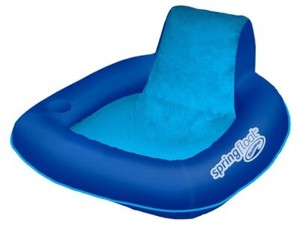 SwimWays Spring Float SunSeat Floating Inflatable Pool Lounge Chair (Open Box) - Click1Get2 Promotions