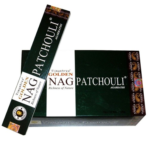Vijayshree Golden Nag Patchouli Agarbatti Perfume Incense Stick 12 Box 15GM Each - Picture 3 of 10