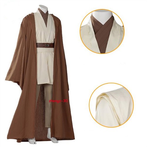 Costume Carnevale Star Wars Cosplay Obi Wan Kenobi Jedi Cavaliere Uomo Più nuovo - Foto 5 di 19