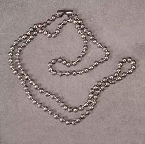 Pure Titanium Round Ball Bead Chain Anti-Allergy Ultralight Necklace 2/2.4/3/4mm - Picture 26 of 35