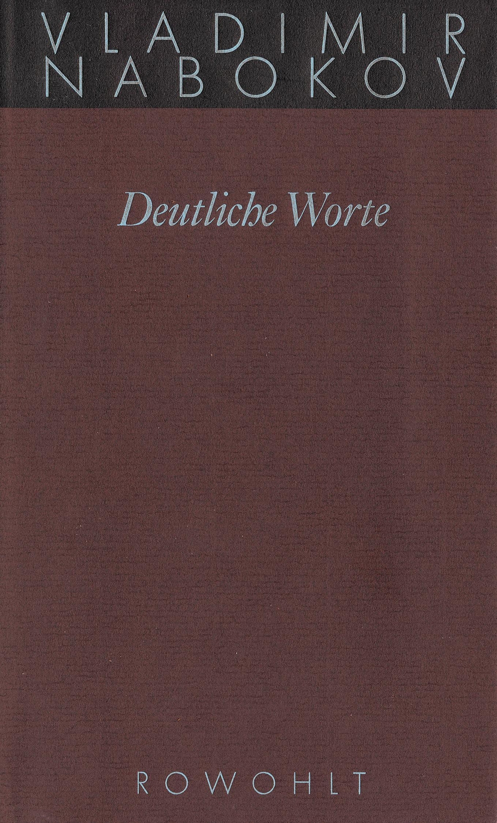 Thumbnail - Gesammelte Werke 20. Deutliche Worte Vladimir Nabokov