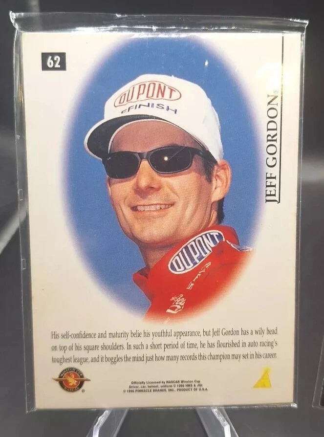 JEFF GORDON 1996 UPPER DECK #DP1 PREDICTORS & 1996 PINNACLE #62 SPEED FLIX - Image 2 of 4