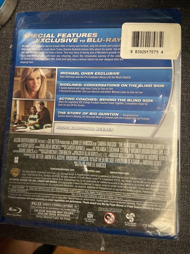 The Blind Side (Single DVD) Sandra Bullock Factory Sealed (B3) - Picture 2 of 2