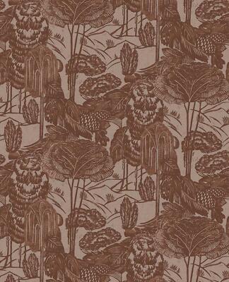 Eijffinger Tapete 340544 Groovy Blumen Blüten rotbraun Retro Vlies Vliestapete