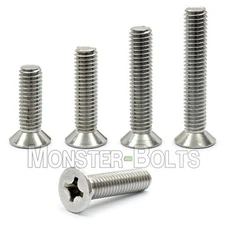 M3 Stainless Steel Phillips Flat Head Countersunk Machine Screws A2 18-8 DIN 965