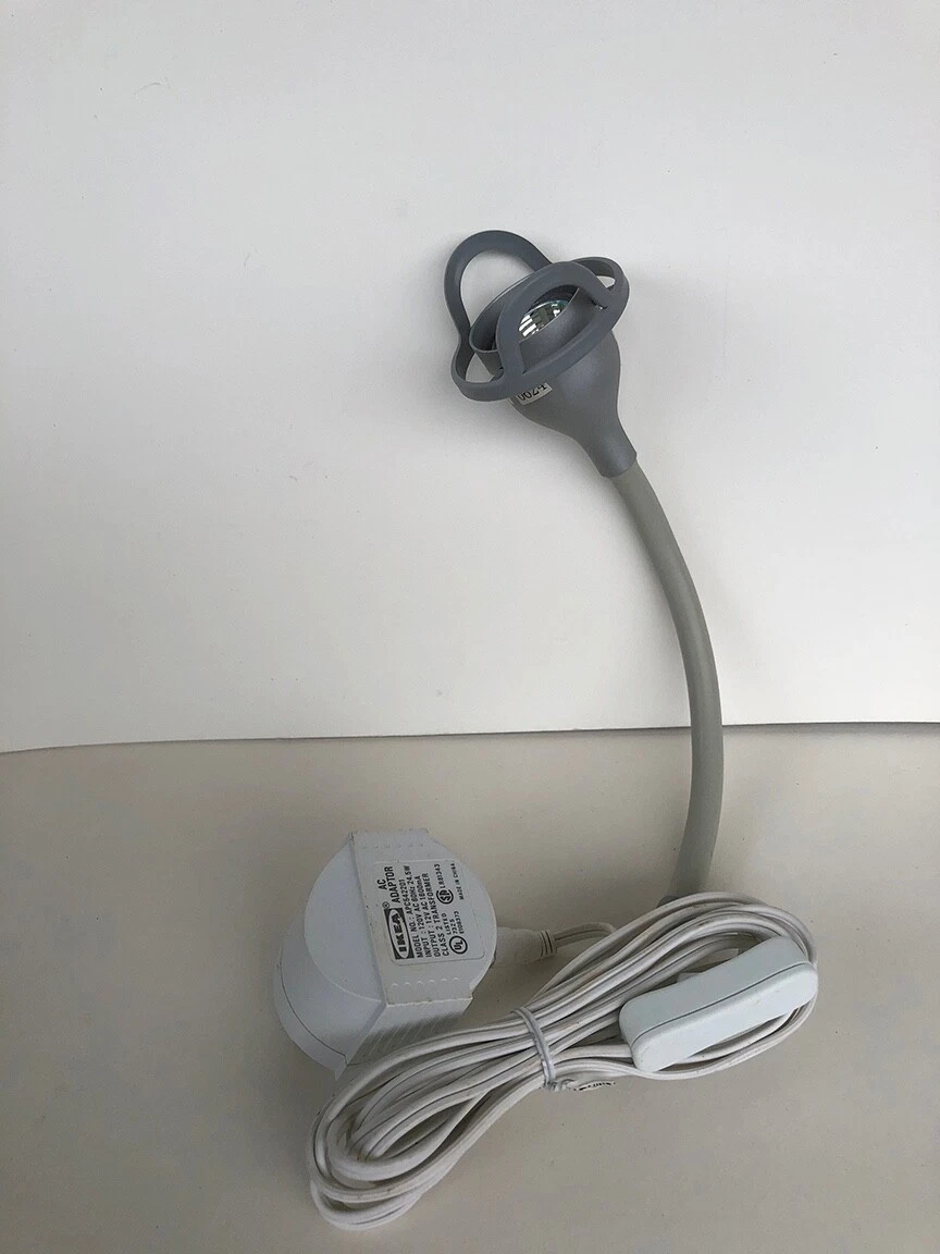 Ikea Femton gooseneck halogen reading lamp light and adapter no clamp
