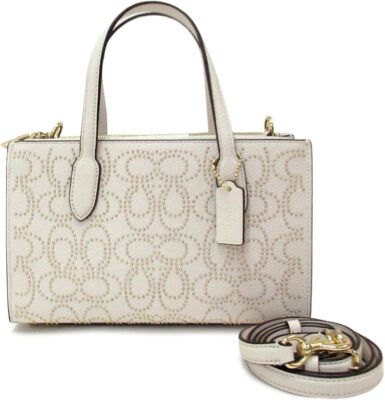 Coach] Nina Small Tote Bag, Signature Rivet CX266 IMCHK