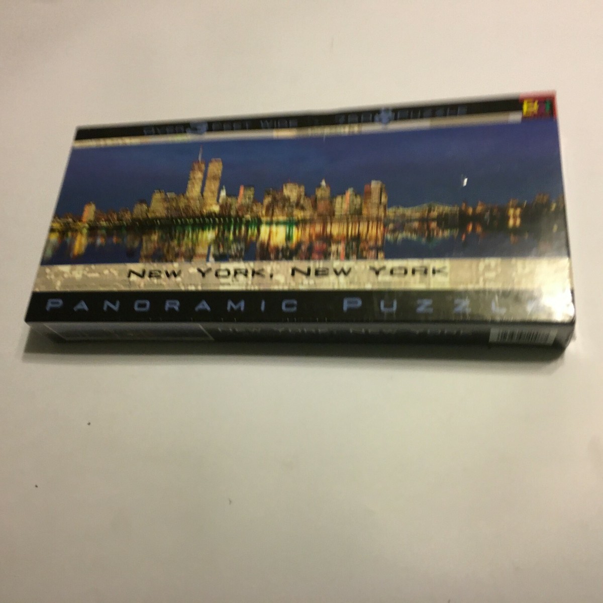 New York City Skyline Twin Towers 750 Piece Panoramic Puzzle Over
